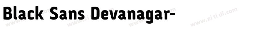 Black Sans Devanagar字体转换